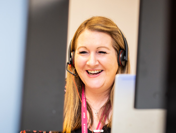 Staff working at the Bromley Hub